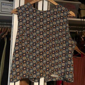 Silk shell geometric print